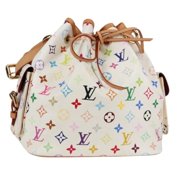 LOUIS VUITTON Monogram Multicolor Petit Noe Shoulder Bag M42229 Auth BA4071V - Picture 1 of 16